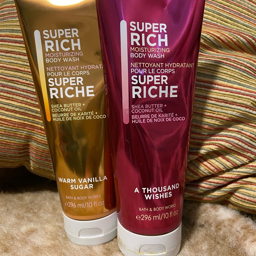 Bath & Body Works Super Rich Moisturizing Body Wash - Gold & Pink